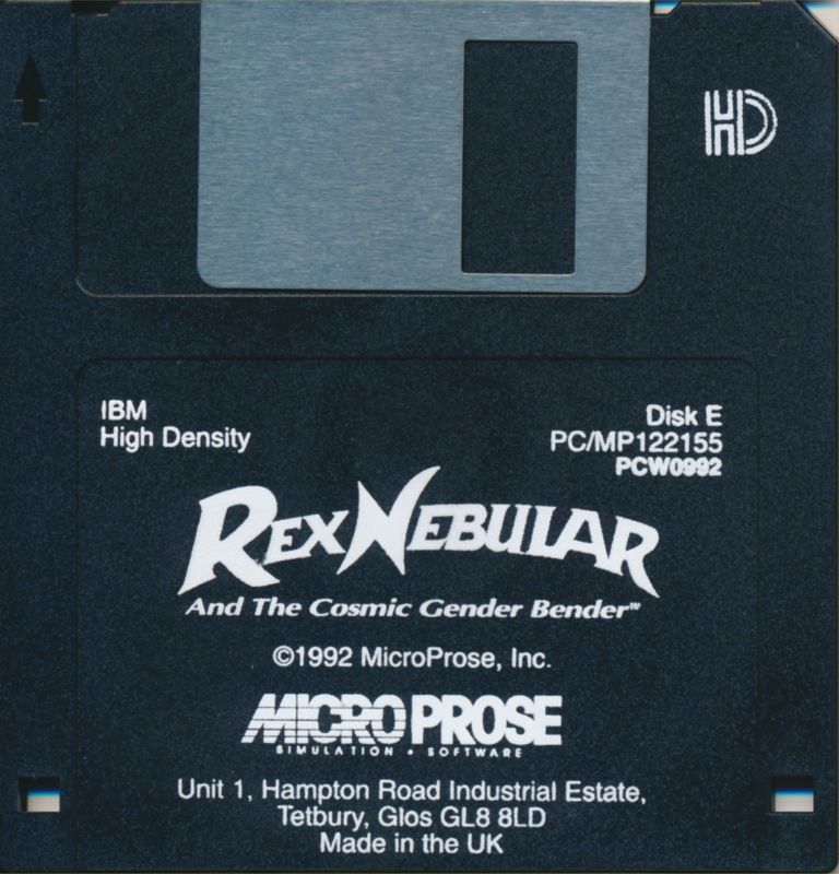 Media for Rex Nebular and the Cosmic Gender Bender (DOS): Disk E