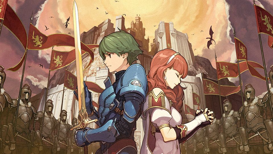 Front Cover for Fire Emblem Echoes: Shadows of Valentia (Nintendo 3DS) (download release): 2nd version