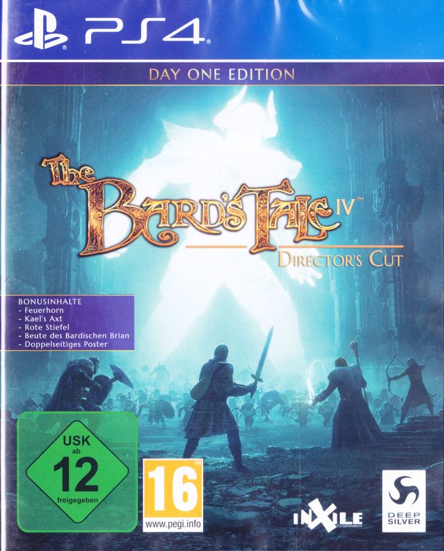 Front Cover for The Bard's Tale IV: Director's Cut (Day One Edition) (PlayStation 4)