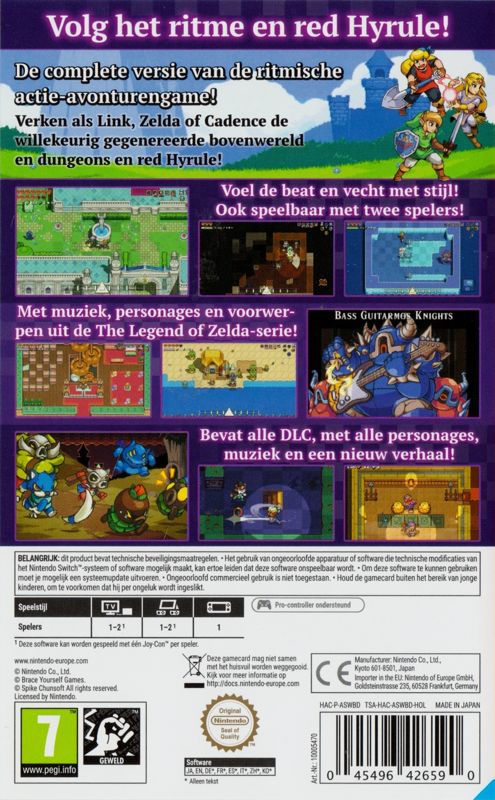 Cadence of Hyrule: Crypt of the NecroDancer featuring the Legend of Zelda + Season  Pass cover or packaging material - MobyGames