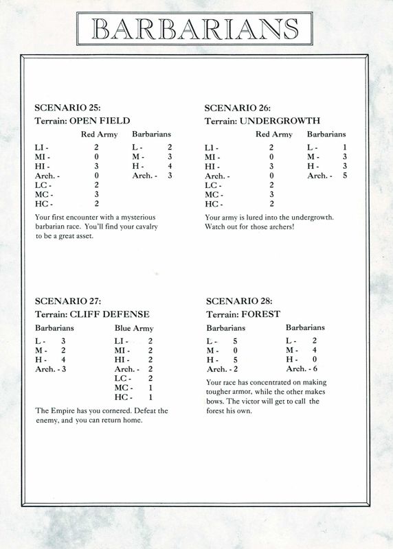 Extras for Cohort II (DOS): Terrain Card 6