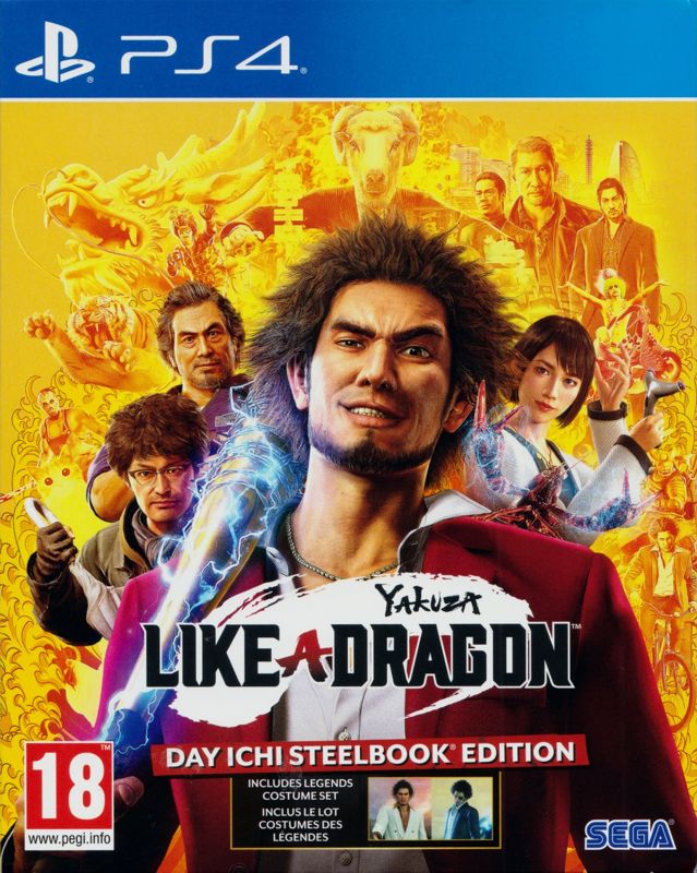 Front Cover for Yakuza: Like a Dragon (Day Ichi Steelbook Edition) (PlayStation 4) (Sleeved Steelbook)