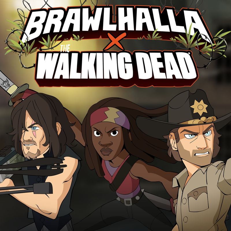 Front Cover for Brawlhalla (PlayStation 4) (download release): The Walking Dead cover