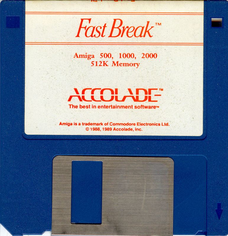 Media for Fast Break (Amiga)