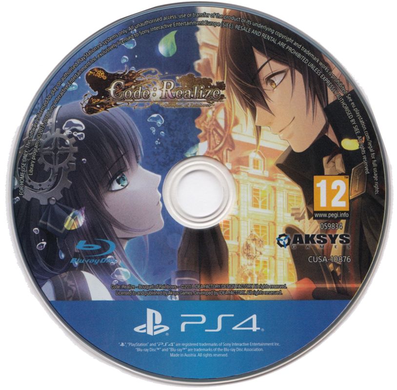 Media for Code: Realize - Bouquet of Rainbows (PlayStation 4)