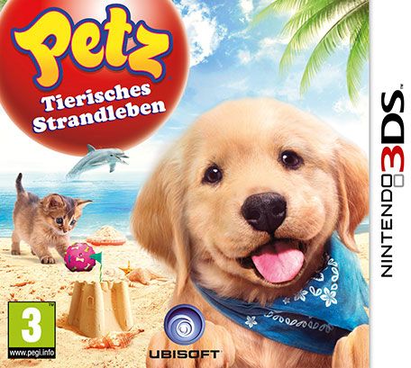 Front Cover for Petz Beach (Nintendo 3DS) (download release)
