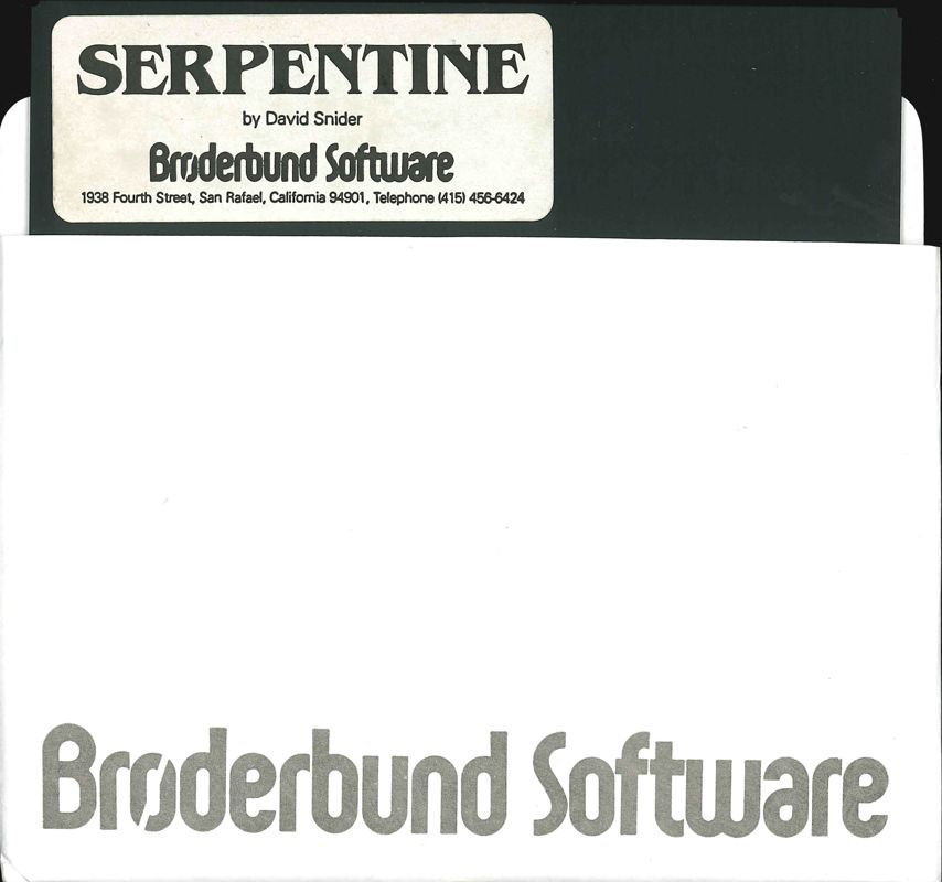 Media for Serpentine (Apple II) (Apple //e version)