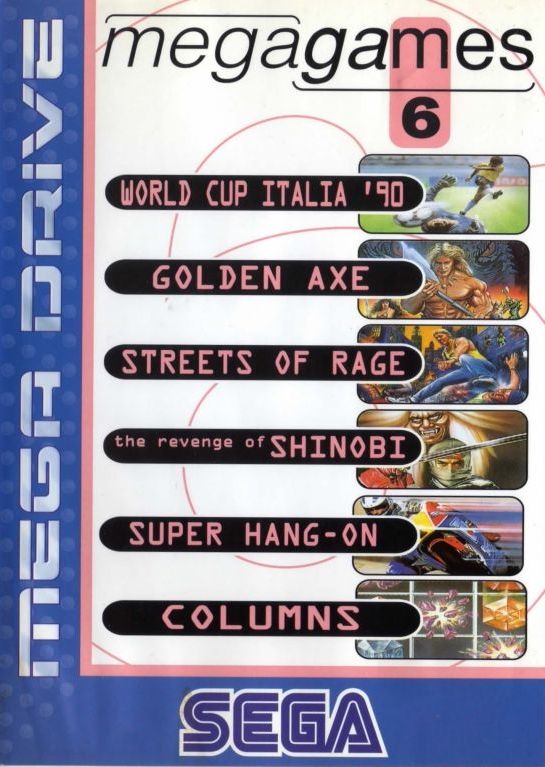 Front Cover for Mega Games 6 Vol. 1 (Genesis)