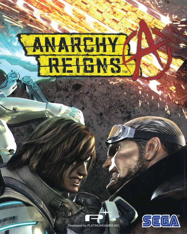 Manual for Anarchy Reigns (Limited Edition) (PlayStation 3): Front