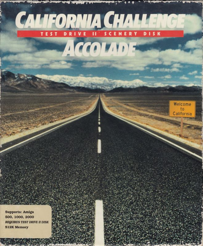 Front Cover for Test Drive II Scenery Disk: California Challenge (Amiga)