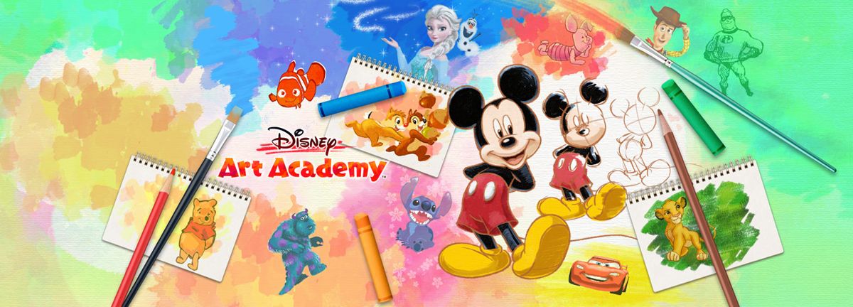 Front Cover for Disney Art Academy (Nintendo 3DS) (download release): 2nd version