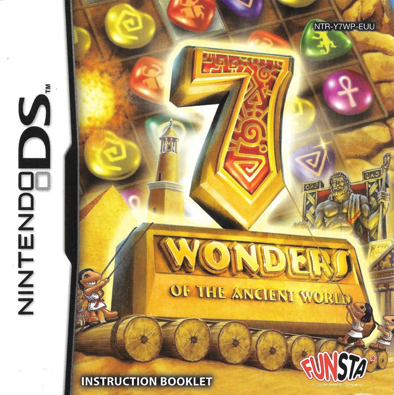 Manual for 7 Wonders of the Ancient World (Nintendo DS): Front