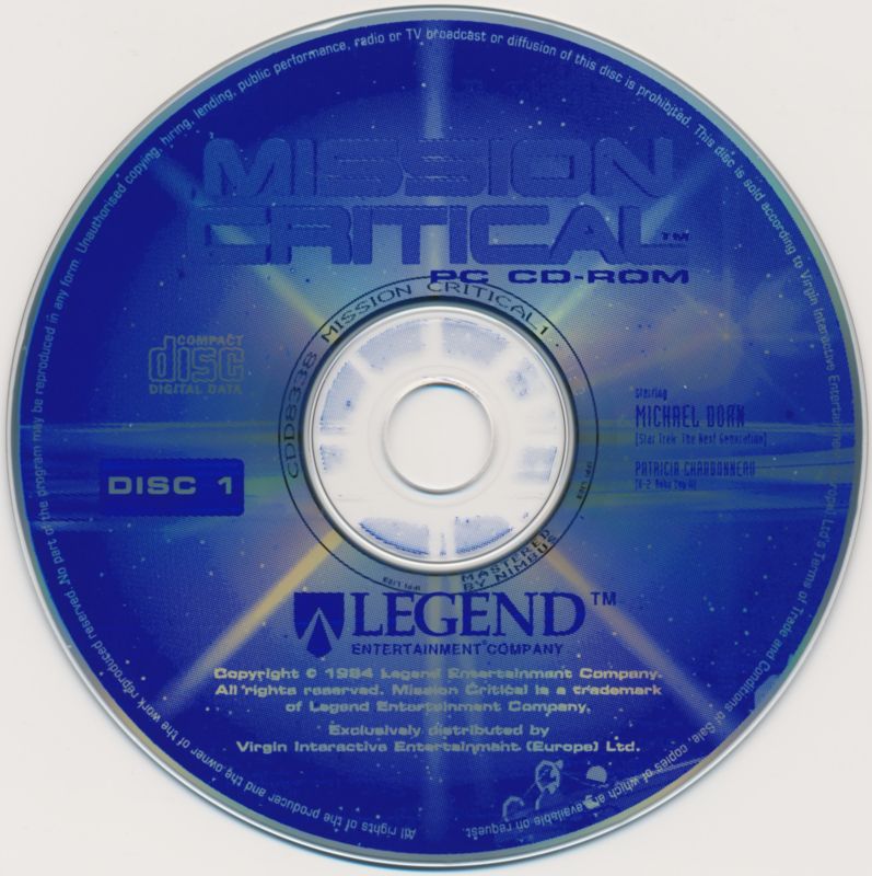 Media for Mission Critical (DOS): Disc 1