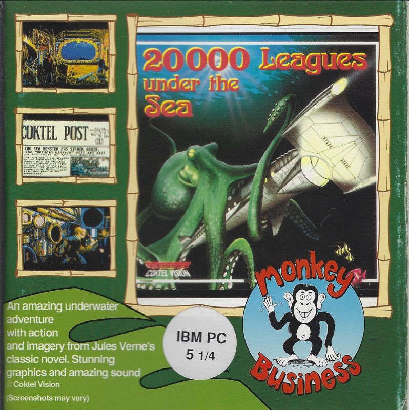 Front Cover for 20,000 Leagues Under the Sea (DOS)