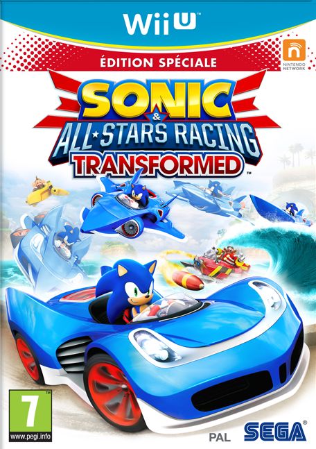Front Cover for Sonic & All-Stars Racing: Transformed (Wii U) (download release)