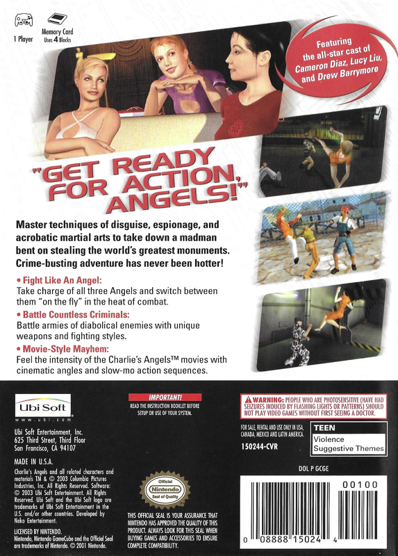 Charlies Angels Cover Or Packaging Material Mobygames 0174