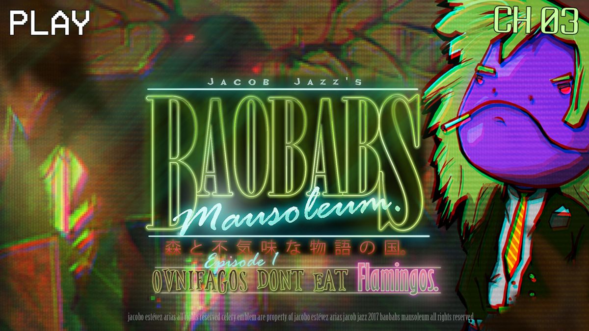 Front Cover for Jacob Jazz's Baobabs Mausoleum.: Episode 1 - Ovnifagos Don't Eat Flamingos. (Nintendo Switch) (download release): 2nd version