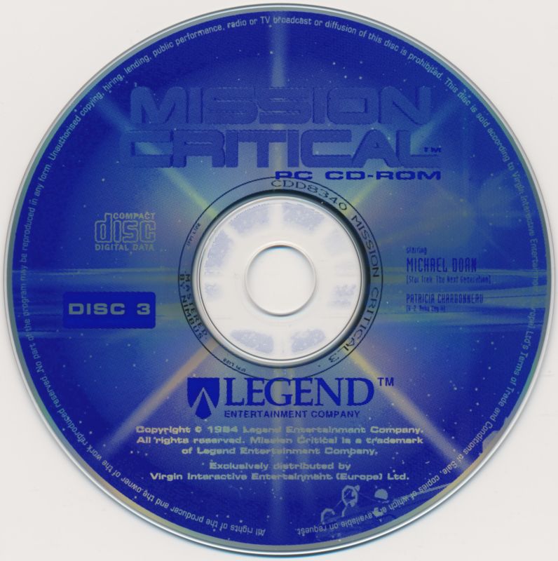 Media for Mission Critical (DOS): Disc 3