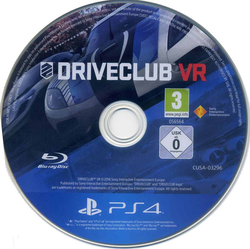 Media for Driveclub VR (PlayStation 4)