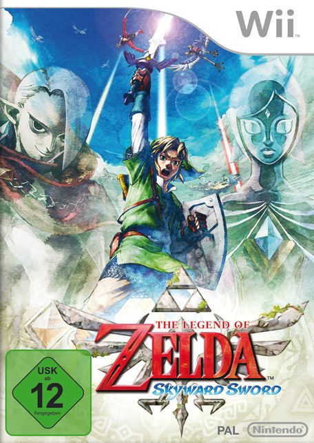 The Legend of Zelda: Skyward Sword cover or packaging material - MobyGames