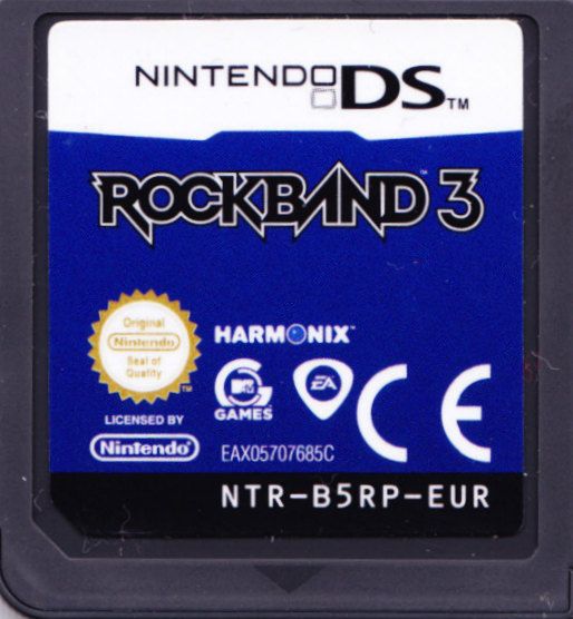 Media for Rock Band 3 (Nintendo DS): Front