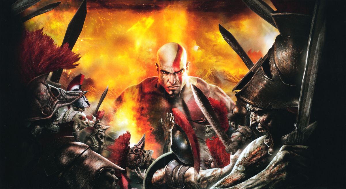 Inside Cover for God of War: Origins Collection (PlayStation 3) (Classics HD release): Full