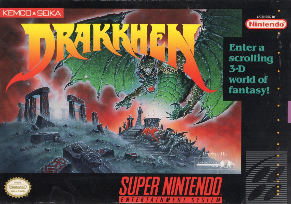 Front Cover for Drakkhen (SNES)