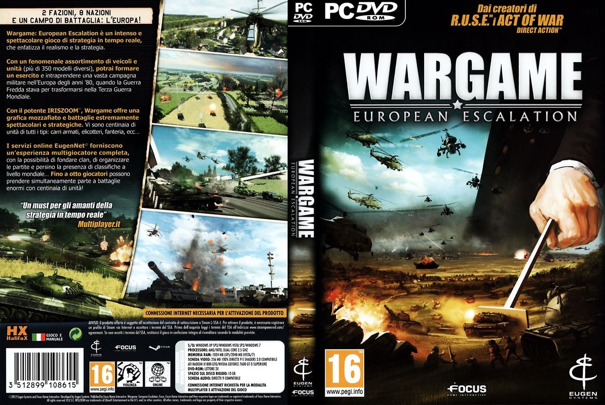 Full Cover for Wargame: European Escalation (Windows)