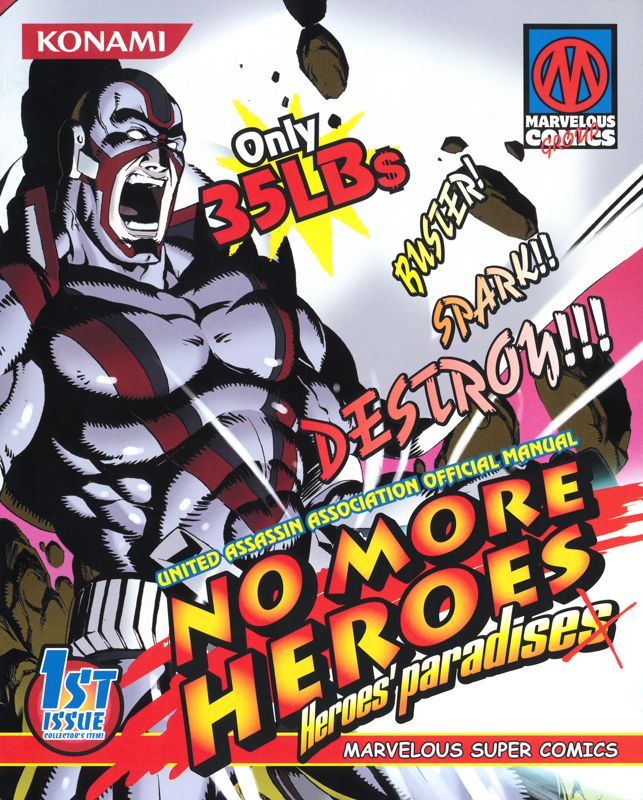 Manual for No More Heroes: Heroes' Paradise (PlayStation 3) (General European release): Front