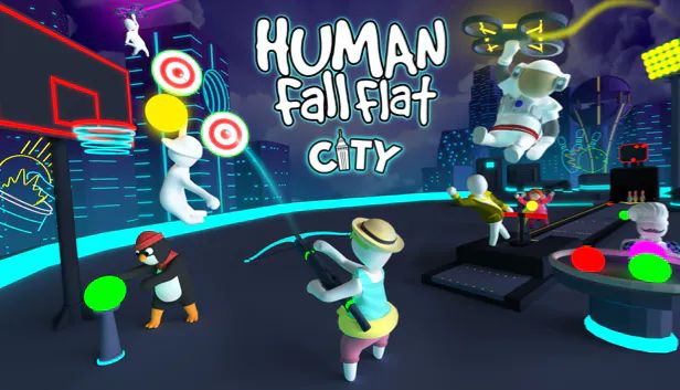 Front Cover for Human: Fall Flat (Macintosh and Windows) (Humble Store release): City level