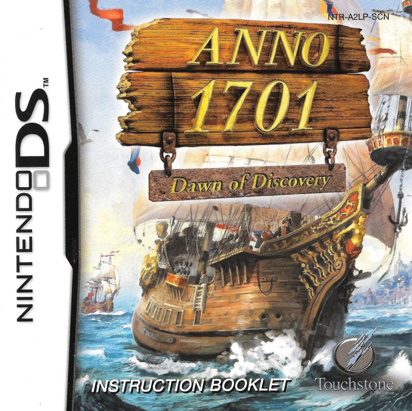 Manual for Anno 1701: Dawn of Discovery (Nintendo DS): Front