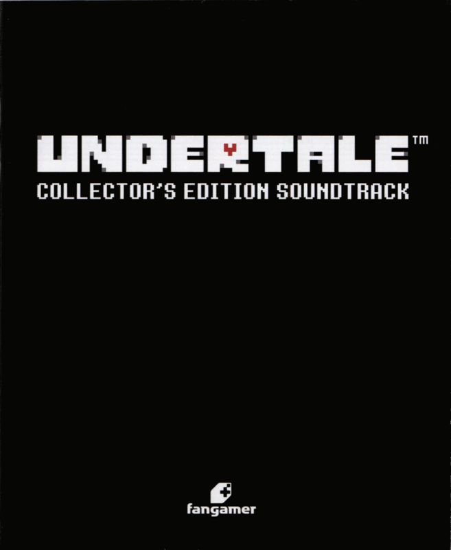 Soundtrack for Undertale (Collector's Edition) (Linux and Macintosh and Windows) (v.1.08 release): Music Sheet Booklet - Front