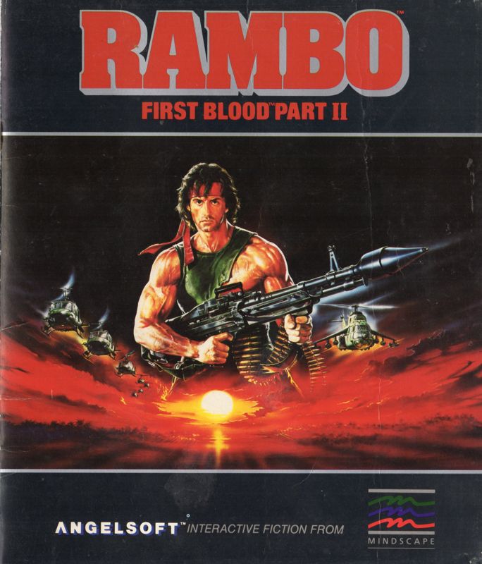 Manual for Rambo: First Blood Part II (Apple II)