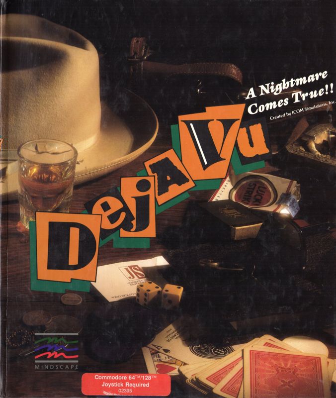 Front Cover for Deja Vu: A Nightmare Comes True!! (Commodore 64)