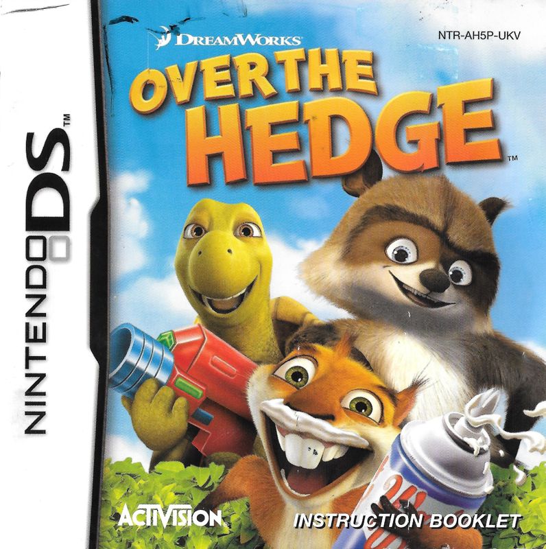 Manual for Over the Hedge (Nintendo DS): Front