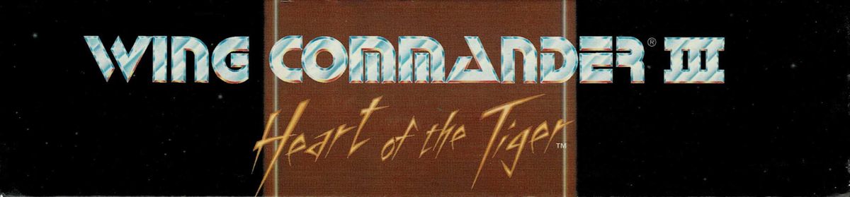 Spine/Sides for Wing Commander III: Heart of the Tiger (DOS): Top