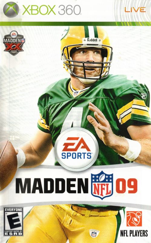 Manual for Madden NFL 09 (Xbox 360): Front
