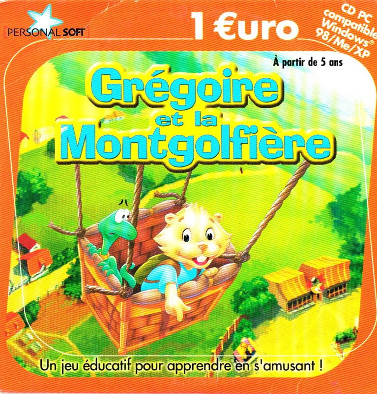 Front Cover for Gregory and the Hot Air Balloon (Windows) (Personal Soft 1 €uro release)