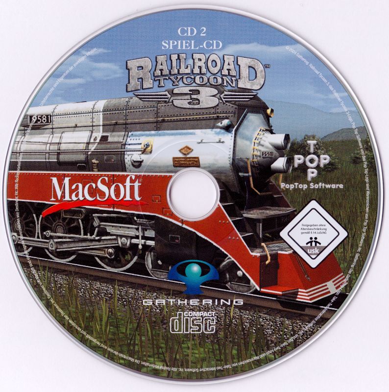 Media for Railroad Tycoon 3 (Macintosh): Disc 2 - Game