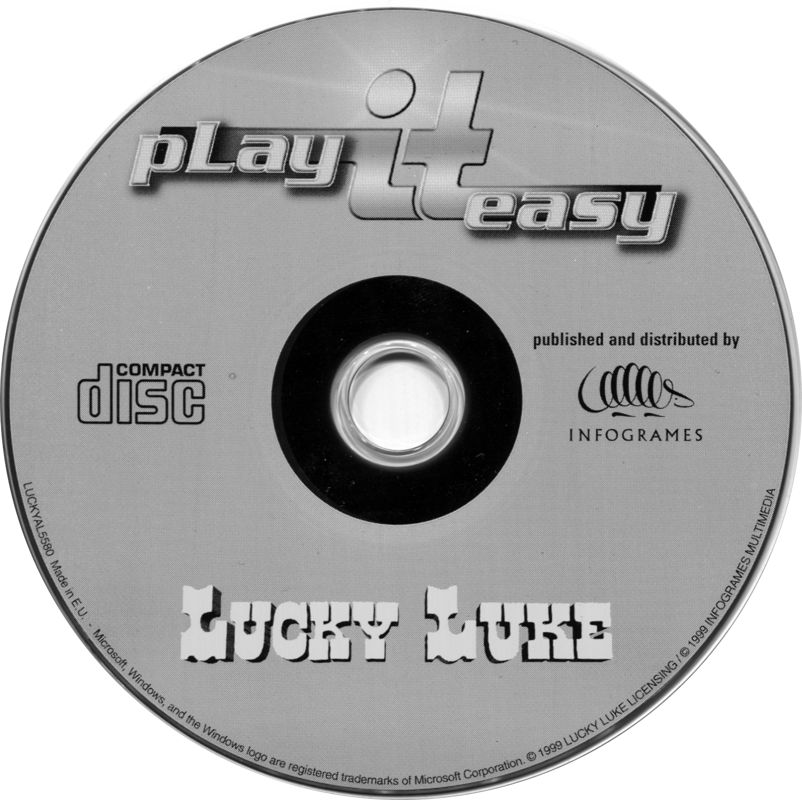 Media for Lucky Luke (DOS and Windows) ("play it easy" release)
