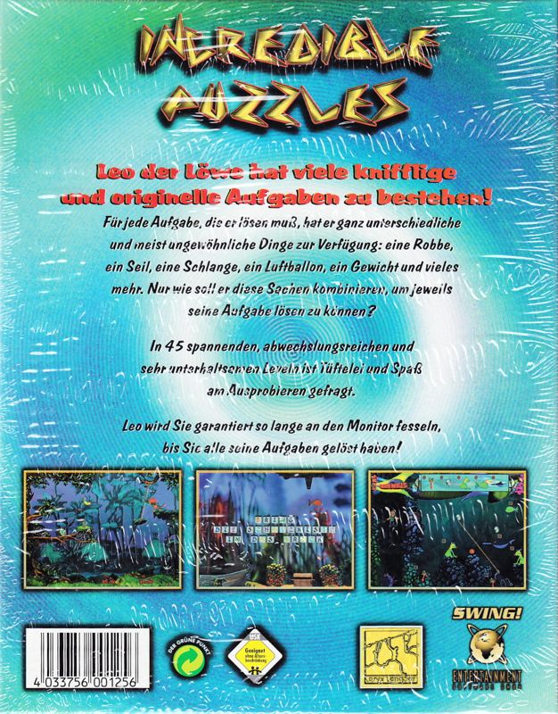 Back Cover for Leo the Lion's Puzzles (Windows)