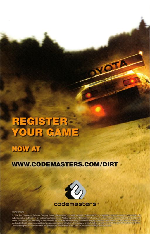 Advertisement for DiRT (Xbox 360)