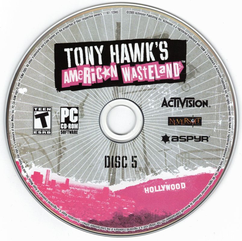 Media for Tony Hawk's American Wasteland (Windows): Disc 5