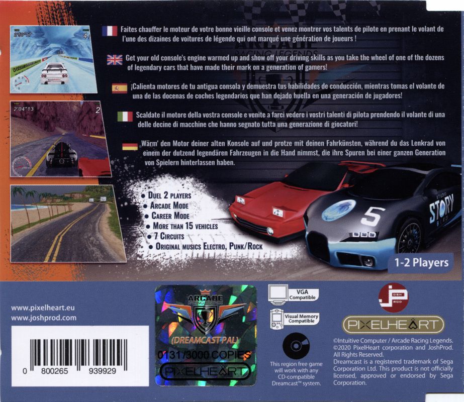Arcade Racing Legends cover or packaging material - MobyGames