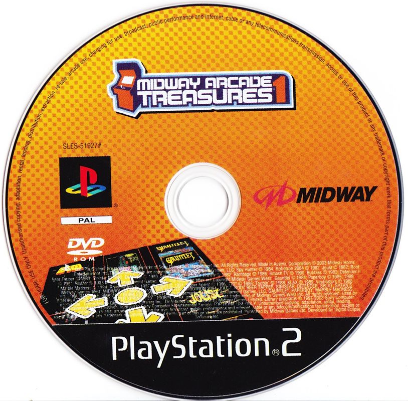 Midway Arcade Treasures cover or packaging material - MobyGames