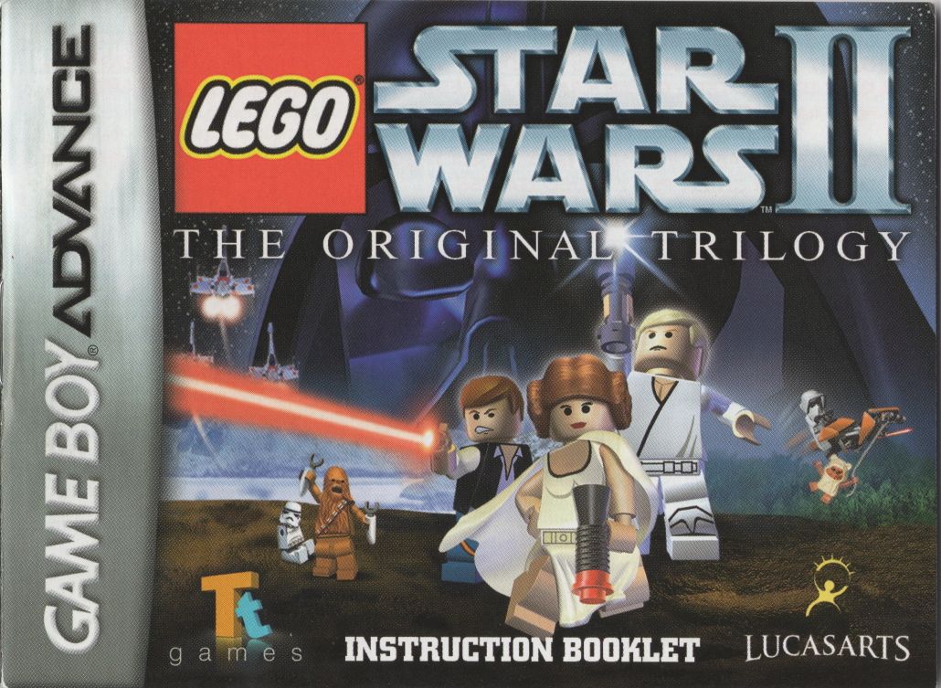 Manual for LEGO Star Wars II: The Original Trilogy (Game Boy Advance): Front of Manual