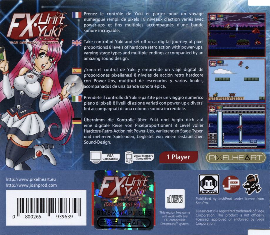 FX·Unit Yuki cover or packaging material MobyGames