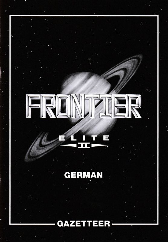 Extras for Frontier: Elite II (DOS) (3.5" Disk release with 2 Disks): Book Gazetteer