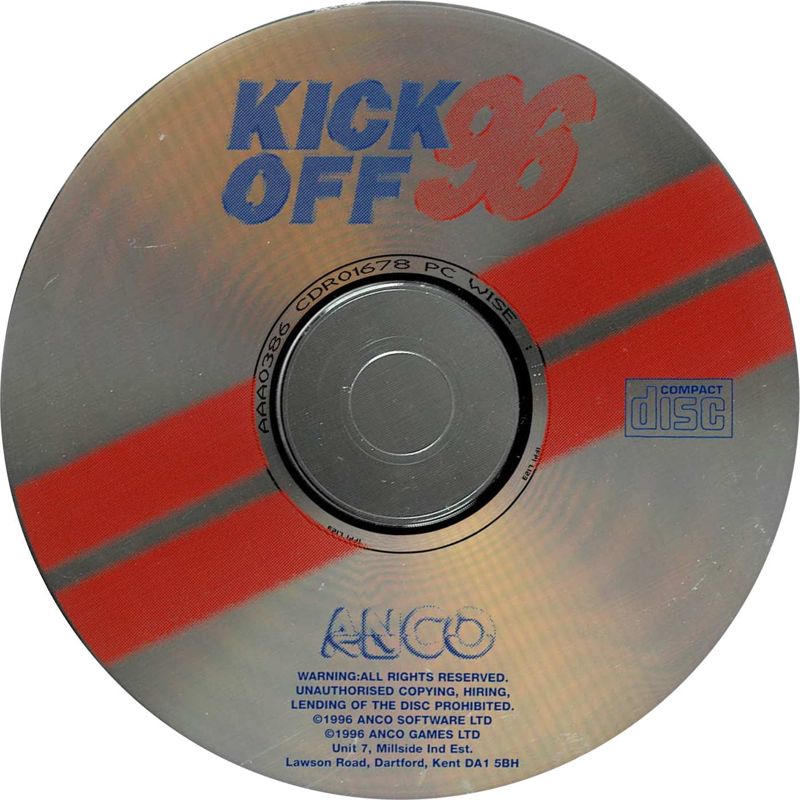 Media for Kick Off 96 (DOS)