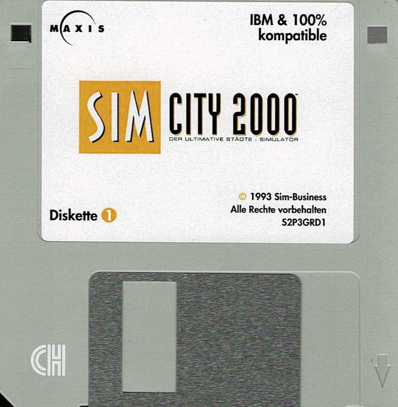 Media for SimCity 2000 (DOS) (3.5" Disk Release): Disk 1